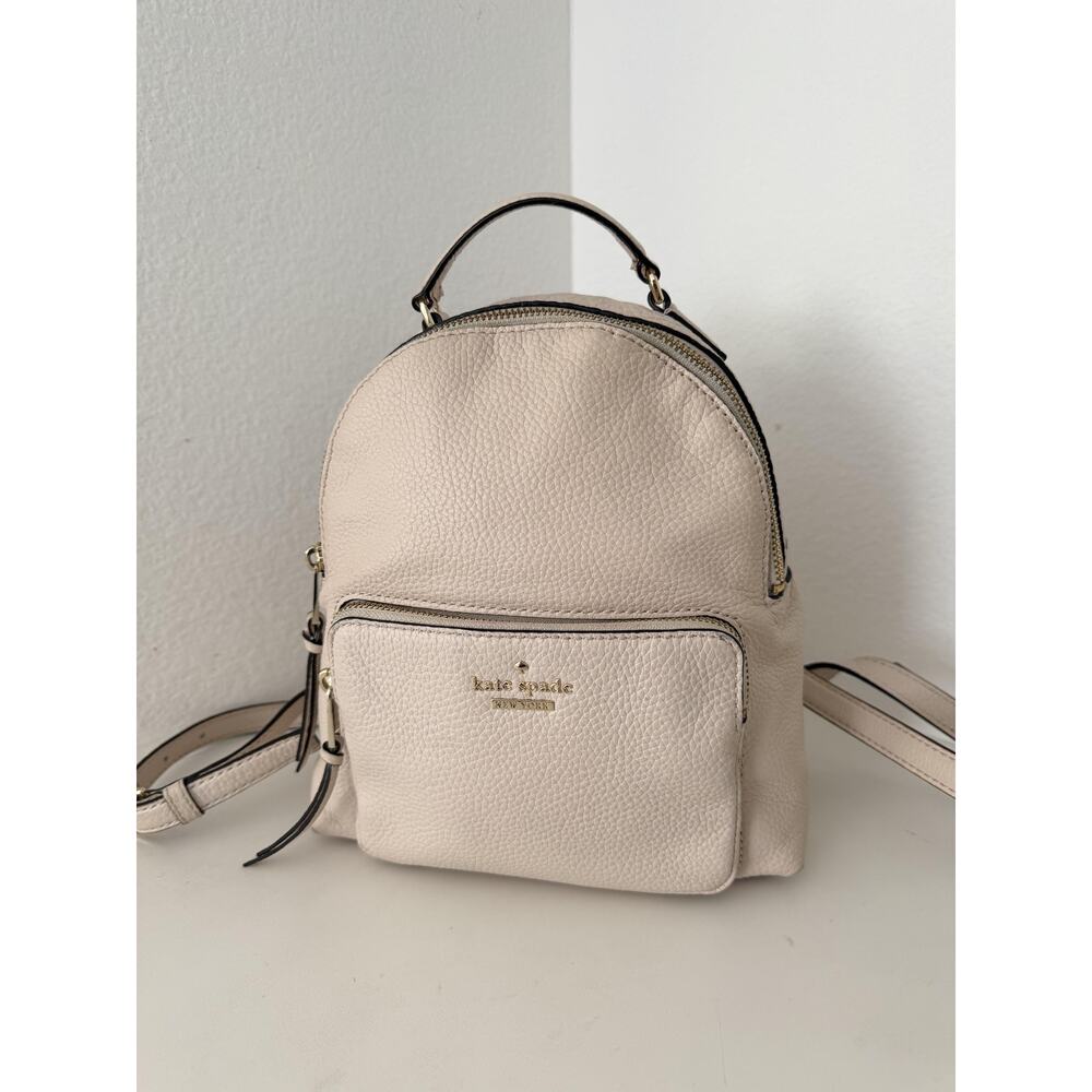 Kate Spade Jackson Street Keleigh Cream Leather Mini Backpack - Picture 4 of 16